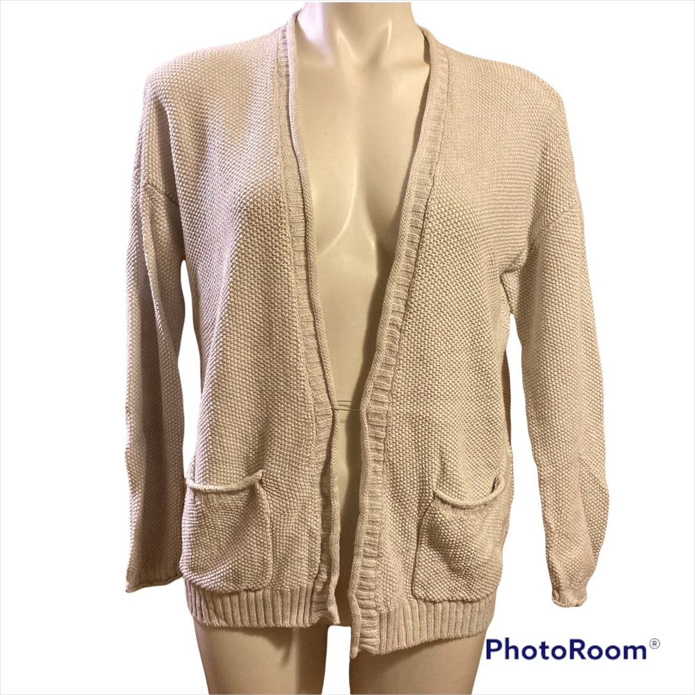 - Soft Joie Linen-cotton knit cardigan sweater